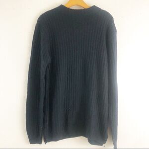 Topman Cowl neck dark blue sweater size L